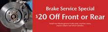 Brake Service Special Brake Service Special