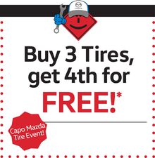 Buy 3 Tires, get 4th for FREE! Buy 3 Tires, get 4th for FREE!