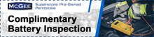 Complimentary Battery Inspection Complimentary Battery Inspection