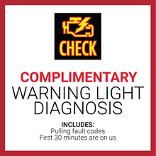 Complimentary Warning Light Diagnosis Complimentary Warning Light Diagnosis