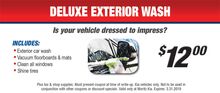 Deluxe Exterior Wash Deluxe Exterior Wash