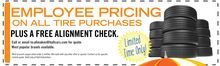 Employee Pricing on Tires Employee Pricing on Tires