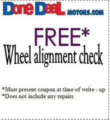 FREE Wheel Alignment Check FREE Wheel Alignment Check