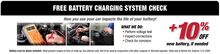 Free Battery Charging System Check Free Battery Charging System Check