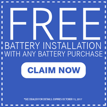 Free Battery Installation Free Battery Installation