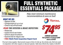 Full Synthetic Essentials Package Full Synthetic Essentials Package
