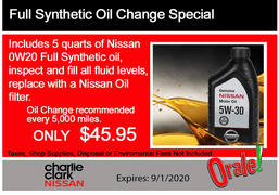 Full Synthetic Oil Change Special Full Synthetic Oil Change Special