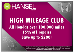 Join the High Mileage Club! Join the High Mileage Club!