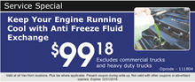 KEEP YOUR ENGINE RUNNING COOL-ANTI FREEZE FLUID EXCHANGE KEEP YOUR ENGINE RUNNING COOL-ANTI FREEZE FLUID EXCHANGE