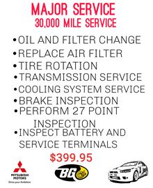 MAJOR SERVICE MAJOR SERVICE