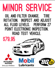 MINOR SERVICE MINOR SERVICE