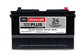 MOTORCRAFT® TESTED TOUGH® PLUS BATTERIES, $104.95 MSRP* MOTORCRAFT® TESTED TOUGH® PLUS BATTERIES, $104.95 MSRP*