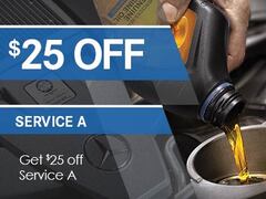 Maintenance Special - $25.00 OFF Service A Package Maintenance Special - $25.00 OFF Service A Package
