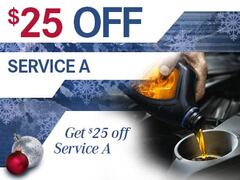 Maintenance Special - $25.00 OFF Service A Package Maintenance Special - $25.00 OFF Service A Package