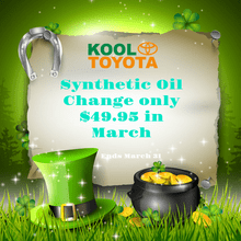 March Synthetic Oil Change Special March Synthetic Oil Change Special