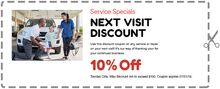 Next Visit Discount Next Visit Discount