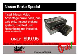 Nissan Brake Special Nissan Brake Special