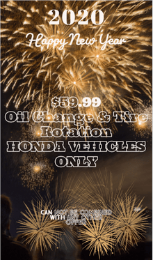 OIL CHANGE & TIRE ROTATION $59.99 OIL CHANGE & TIRE ROTATION $59.99