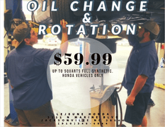 OIL CHANGE & TIRE ROTATION OIL CHANGE & TIRE ROTATION