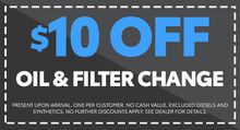 Oil & Filter Change Oil & Filter Change