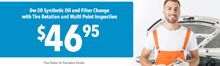 Oil Change Special Oil Change Special