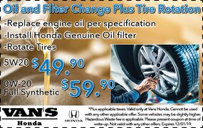 Oil and Filter Change Plus Tire Rotation Oil and Filter Change Plus Tire Rotation