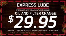 Oil and Filter Replacement Special Oil and Filter Replacement Special