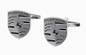 Porsche Crest Cufflinks - Monochromatic - Porsche Porsche Crest Cufflinks - Monochromatic - Porsche