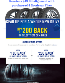 Purchase 4 Tires and Save! Purchase 4 Tires and Save!