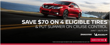 SAVE $70 ON 4 ELIGIBLE TIRES SAVE $70 ON 4 ELIGIBLE TIRES
