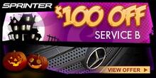 SPRINTER $100.00 OFF B-Service SPRINTER $100.00 OFF B-Service