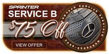 SPRINTER Service Special B-Service SPRINTER Service Special B-Service