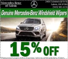 Save 15% Off Genuine Mercedes-Benz Windshield Wipers Save 15% Off Genuine Mercedes-Benz Windshield Wipers