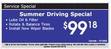 Summer Driving Special Summer Driving Special