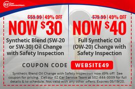 Synthetic Blend Oil Change with Safety Inspection Synthetic Blend Oil Change with Safety Inspection