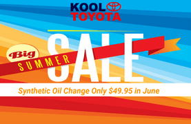 Synthetic Oil Change Special at Kool Toyota in June Synthetic Oil Change Special at Kool Toyota in June