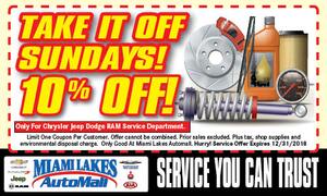 Take It Off Sundays! (That's 10% off!) Take It Off Sundays! (That's 10% off!)