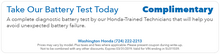 Take Our Battery Test Today Complimentary Take Our Battery Test Today Complimentary