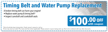 Timing Belt and Water Pump Replacement Timing Belt and Water Pump Replacement