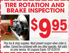 Tire Rotation and Brake Inspection Tire Rotation and Brake Inspection