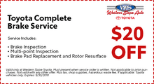 Toyota Complete Brake Service Toyota Complete Brake Service