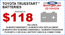 Toyota Truestart Batteries Toyota Truestart Batteries