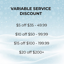 Variable Service Discount Variable Service Discount