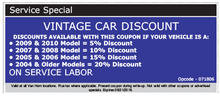 Vintage Car Discount Vintage Car Discount