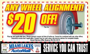 Wheel Alignment Special Wheel Alignment Special
