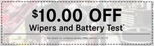 Wipers and Battery Test Wipers and Battery Test