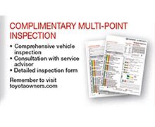 Complimentary Multi-Point Inspection Complimentary Multi-Point Inspection