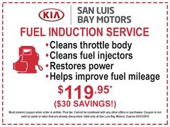 FUEL INDUCTION SERVICE - $119.95 ($30 SAVINGS) FUEL INDUCTION SERVICE - $119.95 ($30 SAVINGS)