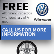 Free Alignment Inspection with Purchase of 4 Tires Free Alignment Inspection with Purchase of 4 Tires