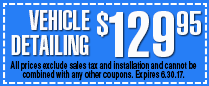 Vehicle Detailing $129.95 Vehicle Detailing $129.95